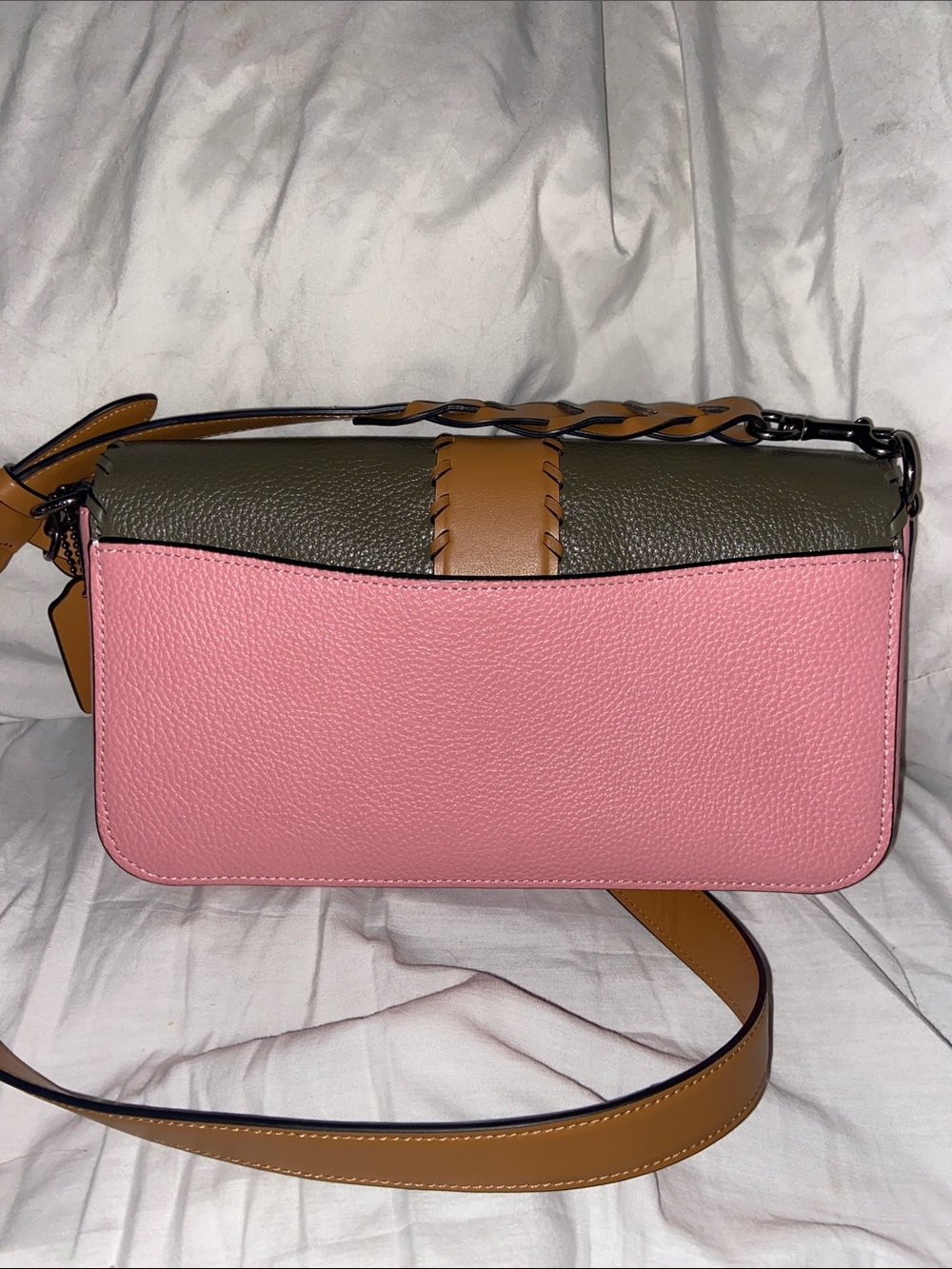 Coach Whipstitch Colorblock Georgie Crossbody/Shoulder Bag Like New - Picture 3 of 10